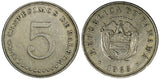Panama Copper-Nickel 1966 5 Centesimos Royal Mint KM# 23.2 (21 992)