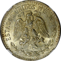 Mexico Silver 1945 M 50 Centavos NGC MS66 GEM BU High Grade KM# 447