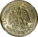 Mexico Silver 1945 M 50 Centavos NGC MS66 GEM BU High Grade KM# 447