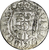 Poland King GUSTAF II ADOLF  of Sweden Silver 1633 1/24 Thaler Scarce KM# 41 (2)