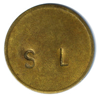 COSTA RICA TOKEN - CAFE DE COSTA RICA .Countermark "SL" Julio Sanchez Lepiz  1/2