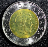 HUNGARY Bi-Metallic Lajos Kossuth 2002 BP 100 Forint GEM BU KM# 760 (23 870)
