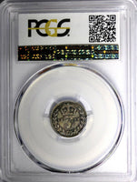 Great Britain Silver 1898 3 Pence PCGS PL64 PROOFLIKE RAINBOW TONED KM# 777 (48)