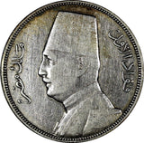 Egypt Fuad I (1922-1936) Silver AH1352 1933 10 Piastres 33mm KM# 350 (20 734)