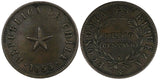 Chile Copper 1835  1/2 Centavo Soho Mint KM# 114 (941)