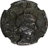 ROMAN Claudius II AD 268-270 BI Double-Denarius Posthumous Issue / Eagle NGC (3)
