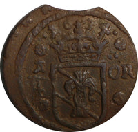Sweden Christina (1632-1654) Copper 1634 1/4 Ore 29.45mm KM# 152.2 (14 229)