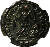 Roman Empire Constantine I BI Nummus AD 307-337 AE3 BI Nummus NGC Ch AU* "STAR"