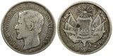 Guatemala Silver 1865 R Real Rafael Carrera Mintage-263 686 KM# 137.1  (28)