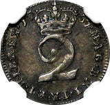 Great Britain George II Silver 1737 2 Pence Maundy NGC AU53 TOP GRADED KM568(1)