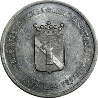 SWEDEN Aluminum Medal 1894 Song and Music Festival 29mm (18 384)