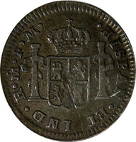 Mexico SPANISH COLONY Charles IV Silver 1790 Mo FM 1/2 Real Light Toned KM#70(9)