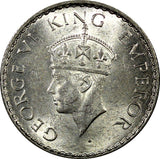 India-British George VI Silver 1940 (B) 1/4 Rupee Bombay UNC KM# 545 (22 335)