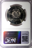 Dominican Republic 1988 1 Peso  Discovery of America NGC MS66 KM# 66 (07)