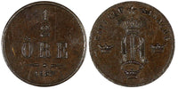 Sweden Oscar I Bronze 1857 1/2 Ore KM# 686 (20 795)