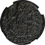 ROMAN Licinius I AS CAESAR AD 308-324 BI REDUCED NUMMUS /JUPITER ZEUS NGC (019)