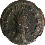 ROMAN.Gallienus AD 253-268  BI Double-Denarius / Rev. SOL,Sun,Globe NGC (044)