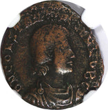ROMAN Gallus Half Centenionalis AD 351-354 /BATTLE Soldier Horse man NGC.(117)