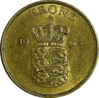 Denmark Frederik IX 1955 1 Krone  25.5mm KM# 837.1 (18 637)