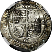 ENGLAND,Charles I (1641-43) Silver 1 Shilling Tower NGC XF Details S-2799 (054)
