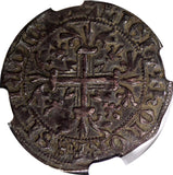 ITALY Naples Robert D'anjou Silver (1309-43) 1 Gigliato NGC XF DETAILS (13)
