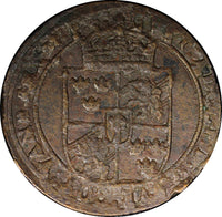 Sweden Gustav II Adolf Copper 1630 1 Ore  SATER MINT  41mm KM# 115 (22 457)