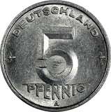 Germany - Democratic Republic (DDR) Aluminum 1950 A 5 Pfennig KM# 2 (19 826)
