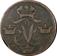 Sweden Frederick I Copper 1749 1 Ore, S.M. 29,75mm  KM# 416.1  (21 162)