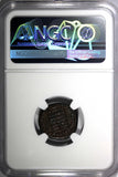 Roman Constantine II AD 337-340 AE3 BI Nummus / Camp gate NGC (078)