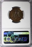 Mexico ESTADOS UNIDOS MEXICANOS 1906 Mo 2 Centavos NGC MS64 BN TONED KM#419 (47)