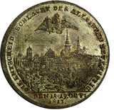 RUSSIA AUSTRIA Silver 1813 Alexander I Battle of Leipzig Medal  DIAKOV-368.2(80)