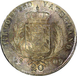 German States BAVARIA Maximilian I Joseph Silver 1809 20 Kreuzer KM# 688 (018)