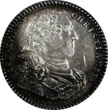 France Louis XV Silver Token ND (1735) Artillerie et Génie Feu# 1136 (19 922)