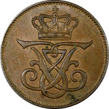 Denmark Frederik VIII Bronze 1907 VBP GJ 2 Ore  KM# 805 (21 235)