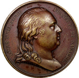 FRANCE BRONZE 1814 MEDAL 1814 Louis XVIII Peace of the World  40mm 36,35 g.(802)
