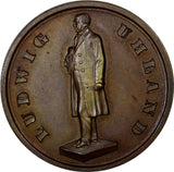GERMANY Bronze 1887 Medal LUDWIG UHLAND (1787-1862) 100 Anniversary UNC (10169)