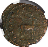 ROMAN.Gallienus AD 253-268  BI Double-Denarius / Rev. Antelope  NGC (074)