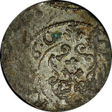 Swedish Livonia City of Riga Carl X Gustav Silver 1660 1 Solidus KM# 50 (22 237)