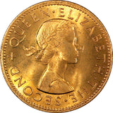New Zealand Elizabeth II 1964 1/2 Penny UNC/BU KM# 23.2 RANDOM PICK (1 Coin) (4)