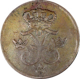 Sweden Frederick I Copper 1732 S.M. 1 ORE Early Date Type KM#416.1  (21 355)