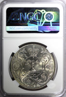 Great Britain Elizabeth II Jubilee 1977 25 Pence NGC BRILLIANT UNC KM# 920 (8)
