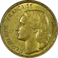 France Aluminum-Bronze 1953 B 20 Francs aUNC KM# 917.2 (21 451)