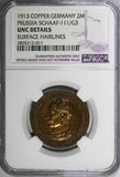 GERMANY PRUSSIA Goetz Copper Pattern 1913 2 Mark NGC UNC Schaaf-111/G3 (011)
