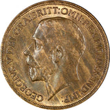 Great Britain George V (1910-1936) Bronze 1920 1 Penny aUNC/UNC KM# 810 (21 638)