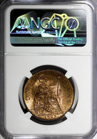 GREAT BRITAIN George V Bronze 1928 1 Penny NGC MS64 RB 1st YEAR for TYPE KM# 838