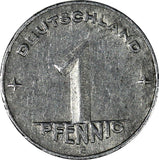 Germany - Democratic Republic (DDR) 1950 E 1 Pfennig BETTER DATE KM# 1 (19 859)