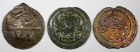 Morocco Sidi Mohammed IV LOT OF 3 COINS AH1288(1871) 4 Fulus Marrakesh C166.2(4)