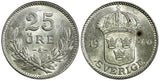 Sweden Gustaf V Silver 1940 G 25 Öre  KM# 785 (22 042)