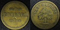 COSTA RICA Bronze Token San Rafael.F.Brenes C/S "C" 24mm 4,99 g. (23 046)