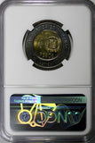 DOMINICAN REPUBLIC 2015 10 Pesos NGC MS66 MELLA  Poland Mint KM# 106 (027)